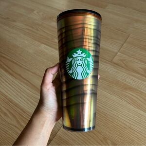 Starbucks Exclusive Halloween Night Stripe Venti Cold Tumbler 24oz - No Straw